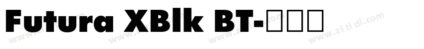 Futura XBlk BT字体转换 Futura XBlk BT字体转换
